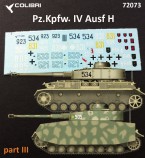 Colibri Decals 72073  Pz.Kpfw. IV Ausf. Н Part III