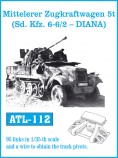 Friulmodel ATL-112 Mitteleler Zugkraftwagen 5t ( Sd. Kfz. 6-6/2 - DIANA)