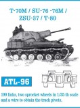 Friulmodel ATL-96 T-70M / SU-76 - 76M / ZSU-37 / T-80, 1/35