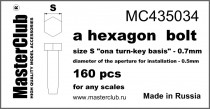 MasterClub MC435034 головка болта, размер под ключ -0.7мм