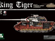 Takom 2046 1/35 Heavy Tank Sd.Kfz.182 King Tiger Porsche Turret w/Zimmerit and interior (Королевский Тигр с башней Порше с циммеритом и полным интерьером)