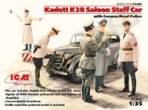 ICM 35480 Opel Kadett K38 Saloon Staff Car with German Road Police