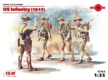 ICM 35689 Фигуры Пехота США (1917г.), (4 фигуры)