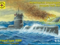 Моделист 114470  Немецкая подводная лодка тип XXIII (1:144)