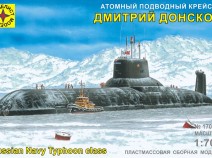 Моделист 170076 атомный подводный крейсер "Дмитрий Донской" (1:700)
