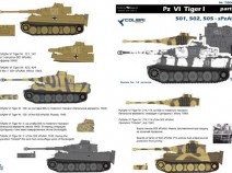 Colibri Decals 72027 Pz VI Tiger I - Part I 501,502,505, sPzAbt