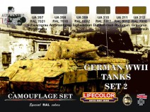 LifeColor CS03 German WWII Tanks Set 2