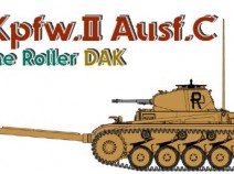 Dragon 6752 Pz.Kpfw.II Ausf.C w/Mine Roller DAK 1/35