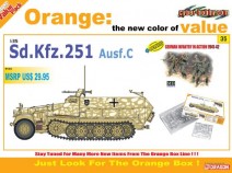 Dragon 9135 Sd.Kfz.251 Ausf.C + German Infantry In Action 1941-42 Figures Set (Orange) 1/35