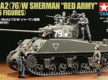 Tamiya 25105 M4A2(76) W Sherman `Red Army` (w/6 Figures) 1/35