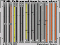 Eduard TP513 German Tie Down and Straps 1/35