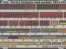 Eduard TP533 Soviet insignia and medals 1944-1945 1/35