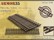 Armor35 ARM35002 К Railway track (1520 mm,12500 mm)- Set of details