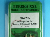 Eureka XXL ER-7205 Towing cable for Pz.Kpfw.III Ausf.A-F, K, M-N Tanks 1/72