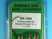 Eureka XXL ER-7206 Towing cable for Pz.Kpfw.III Ausf.G-J, L Tanks 1/72