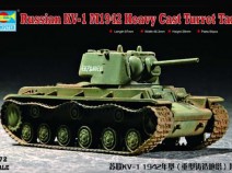 Trumpeter 07231 Russia KV-1 1942 Heavy Cast Turret Tank 1/72