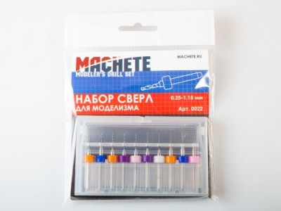 Machete MA0022 Набор сверл для моделизма 0,25-1,15 мм