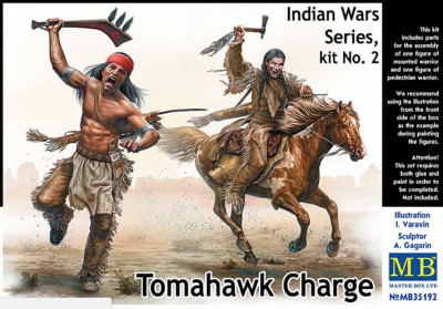 MasterBox MB35192 Серия индейских войн, набор № 2. Атака с томагавками