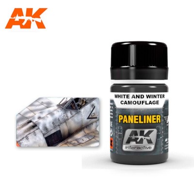 AK-Interactive AK-2074 PANELINER FOR WHITE AND WINTER CAMOUFLAGES