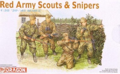 Dragon 6068 1/35 WWII Red Army Russian Scouts & Snipers (4 Figures)