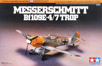 Tamiya 60755 1/72 Messerschmitt Bf109E-4/7 Trop