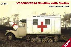 ICM 35414 Ford V3000S/SS Maultier с санитарной будкой