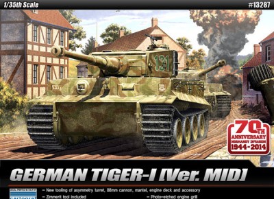 Academy 13287 Tiger I MID Version. Anniversary 70 Normandy invasion 1944.