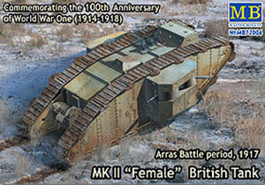MasterBox MB72006 Британский танк МК II самка. Аррас 1917