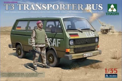 Takom 2013 Bundeswehr Volkswagen T3 Transporter Bus (with 1 figure)