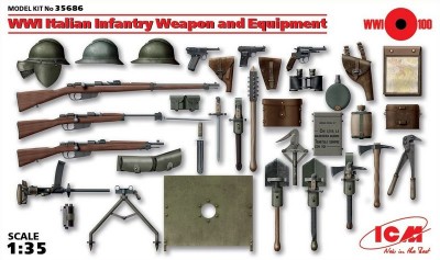 ICM 35686 Оружие и снаряжение пехоты Италии