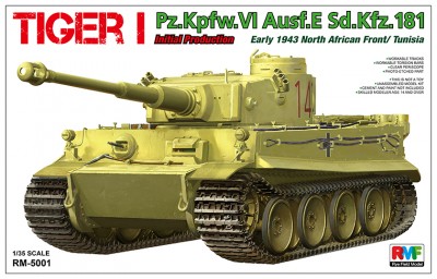 Rye Field Model RM-5001 Tiger I Pz.Kpfw.VI Aust.E Sd.Kfz.181  Initial Production, early 1943 North African Front/Tunisia