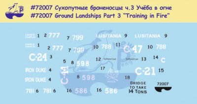 New Pengiun Decals 72007 Сухопутные броненосцы-3 "Учёба в огне"  (Ground Landships Part 3 "Training in Fi