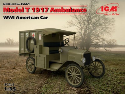 ICM 35661 Ford Model T 1917 Санитарная версия/