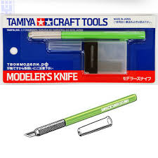 Tamiya 89980 Дизайнерский нож с 25 лезвиями (Зеленая ручка)