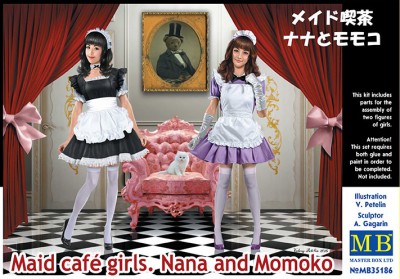 MasterBox MB35186 Девушки в стиле "мэйдо-кафе". Нана и Момоко