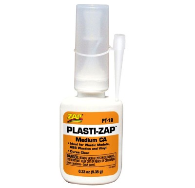 ZAP PT-19 Цианоакрилатный клей для пластика. 9 грамм