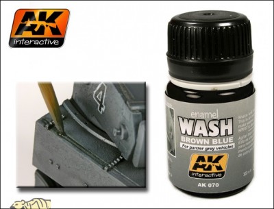 AK-Interactive AK-070 WASH FOR PANZER GREY VEHICLES