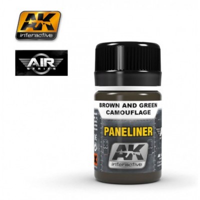 AK-Interactive AK-2071 PANELINER FOR BROWN AND GREEN CAMOUFLAGE