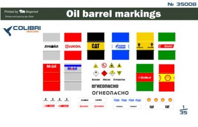Colibri Decals 35008 Oil barrel markings