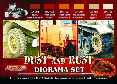 LifeColor CS10 Dust and Rust Diorama Set