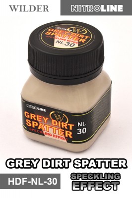Wilder HDF-NL-30 GREY DIRT SPATTER SPECKLING EFFECT