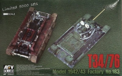 AFV club AF35S57 T-34/76 1943 with transparent turret (LIMITED) 1/35