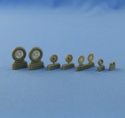 Northstarmodels ns48018 Wheels and Weighted tyres for Messerschmitt Bf.109 B.C.E (early) 1/48
