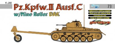 Dragon 6752 Pz.Kpfw.II Ausf.C w/Mine Roller DAK 1/35