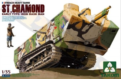 Takom 2002 French Heavy Tank St.Chamond Early Type/Iron Mask Man