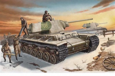 Trumpeter 00358 Russian KV-1 model 1942 Simplified Turret Tank, 1/35