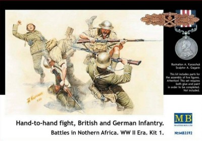 MasterBox MB3592 British & German Infantry, Battles in N Africa Kit1, 1/35