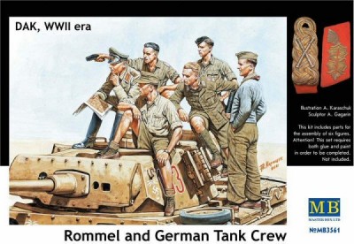 MasterBox MB3561 Rommel & DAK German Tank Crew, 1/35