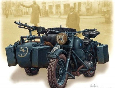 MasterBox MB3528 German Motorcycle WWII, 1/35