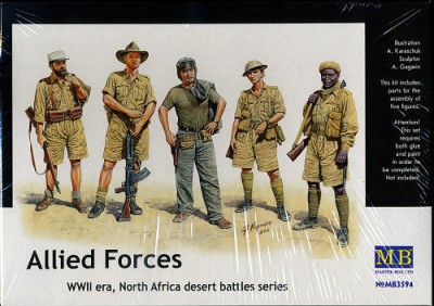 MasterBox MB3594 Allied Forces: WWII era - North African Desert, 1:35